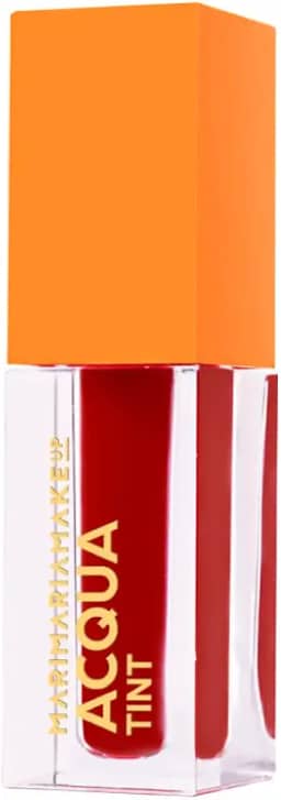 Mari Maria Makeup Acqua Tint Rouge, Batom Líquido Hidratante com Extrato de Frutas Vermelhas, Longa Duração