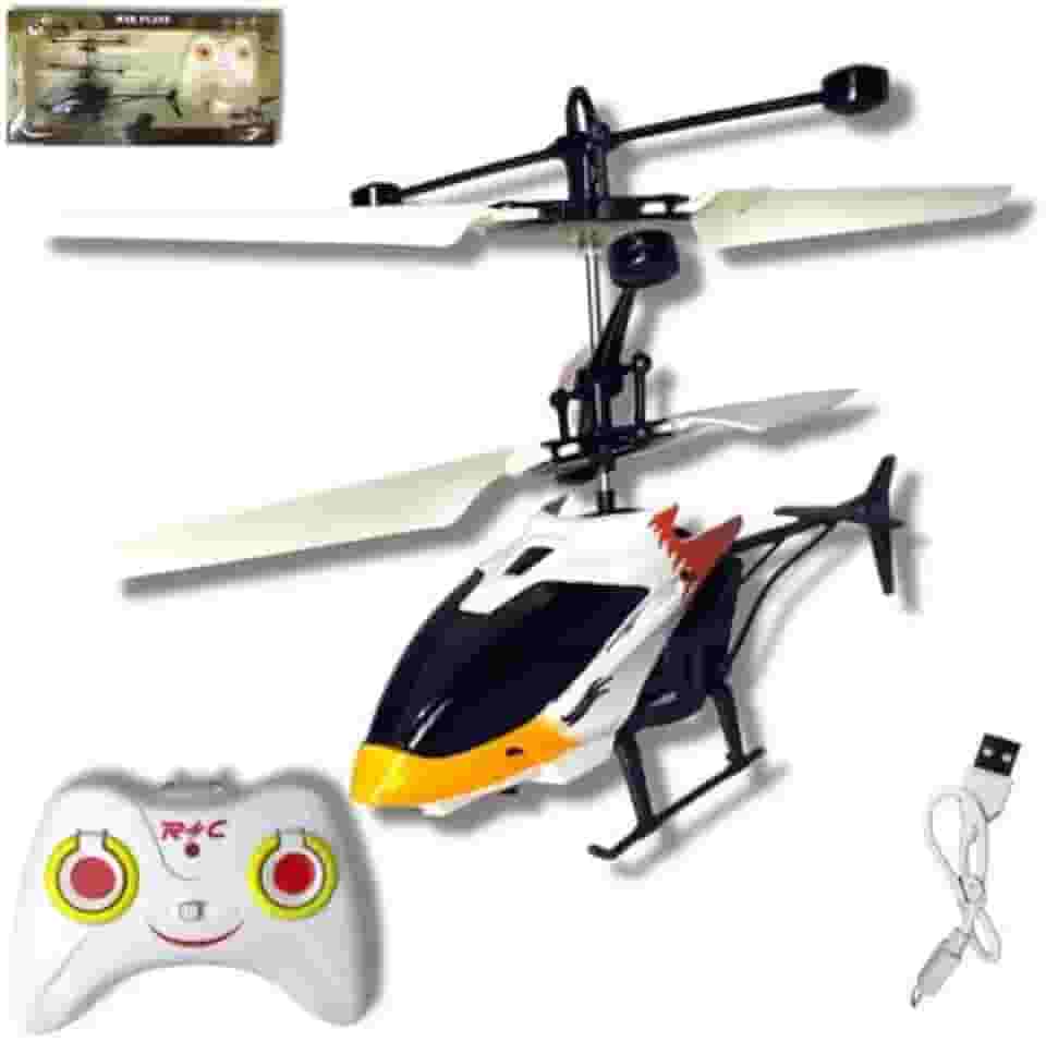 Helicóptero De Controle Remoto Recarregável Brinquedo Voa de Verdade