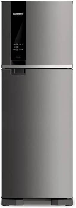 Geladeira Brastemp Frost Free Duplex 375 litros cor Inox com Espaço Adapt - BRM45JK 110V