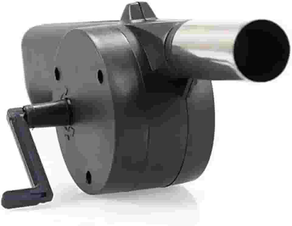 Soprador Manual para Churrasqueira – Portátil, Prático e Sem Pilhas para Acender Carvão Rápido no Churrasco ou Camping