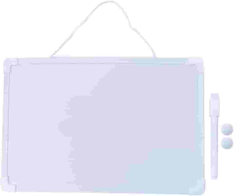 Lousa Branca Infantil Magnética Vários Tamanhos Com Alça E Caneta Com Tampa E Apagador + 2 Imãs Para Fixar Lembretes Quadro Branco Para Crianças Linha PREMIUM (Médio)