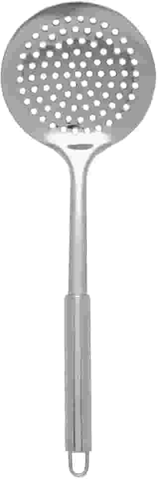 Mimo Style Escumadeira em Inox de Excelente Durabilidade, Belo Design, Suporta Temperaturas de Até 220ºC, Prática e Leve, Pesa Apenas 105g Facilitando o Manuseio, Elimina a gordura com rapidez