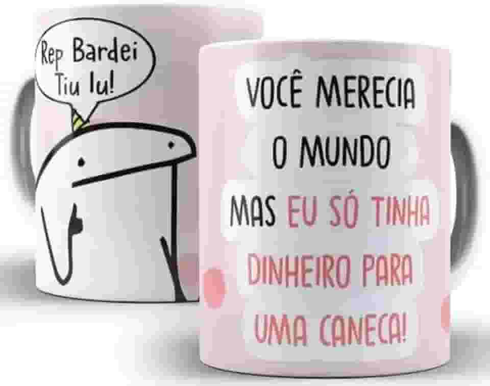 Caneca De Aniversario Flork Meme 325 Ml De Porcelana