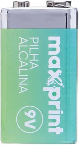 Pilha Alcalina Maxprint 9V Maxprint c/ 1