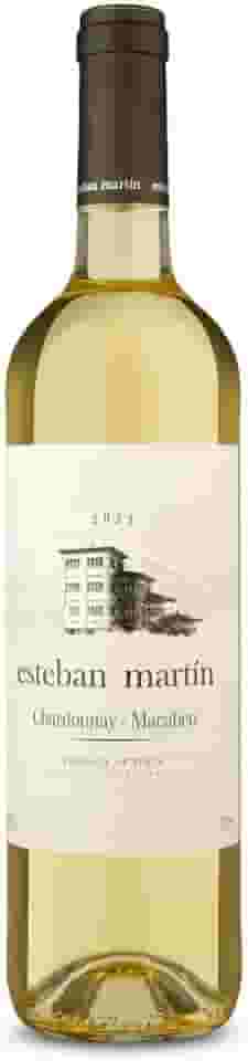 Bodegas Esteban Martin Vinho Branco Esteban Martín D.O.P. Cariñena Chardonnay Macabeo Blanco 750 Ml Chardonnay
