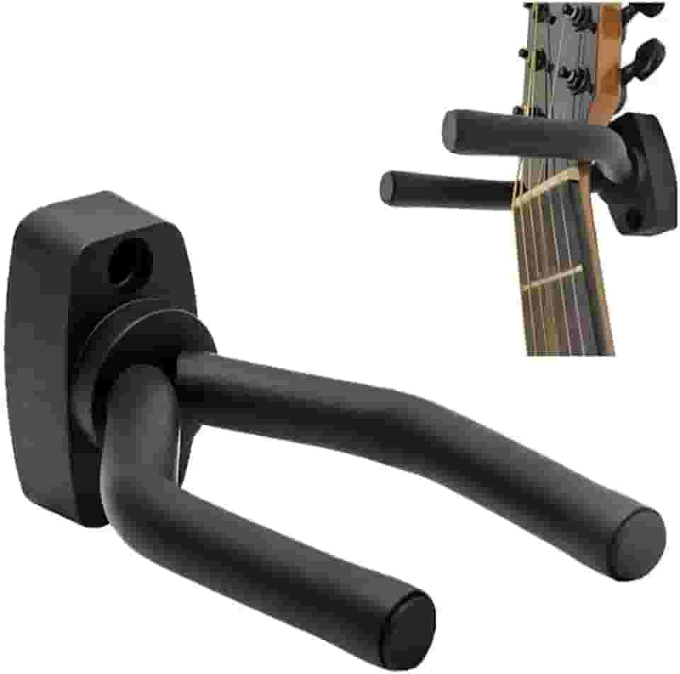 Suporte De Parede Ajustável Para Violão Guitarra Violino Baixo Cavaquinho Instrumentos de Cordas em Geral Cor Preto Ejp