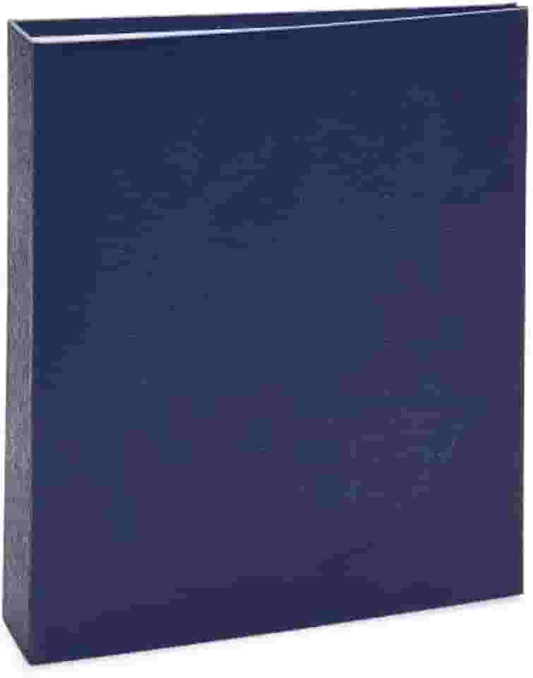 Álbum de fotos Ical, encadernação tradicional, para 500 fotos 10x15cm - envelope plástico transparente - linha Cores - modelo azul-escuro texturizado - 167