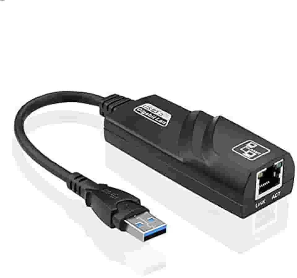 Adaptador de Rede USB 3.0 P/ RJ45 Lan Ethernet Gigabit Placa de Rede Externa 10/100/1000mbps