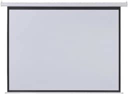 Tela De Projeção Elétrica 2,03X1,52M 100 Polegadas Com Controle Remoto 220V - AC355, Multilaser, Branco