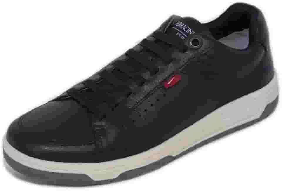 Sapatênis Masculino Ferracini Vox em Couro (Preto, BR, Adulto, Numérico, 40)