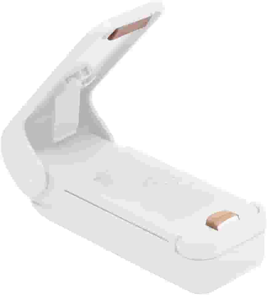 LYOR - Mini Seladora de Embalagem de Plástico Branca 9,5cm x 3,5cm 3,5cm