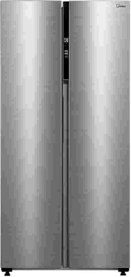 Refrigerador Side By Side 442L Inverter Cor Inox Conectada Midea MDRS598FGA042-220v