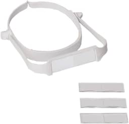 Lupa De Cabeça Pala Vision Branca 4 Lentes Estojo Estek