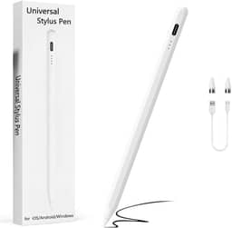 Caneta Touch Pen Universal para Tablet Compatível IOS e Android Ponta Fina Alta Sensibilidade