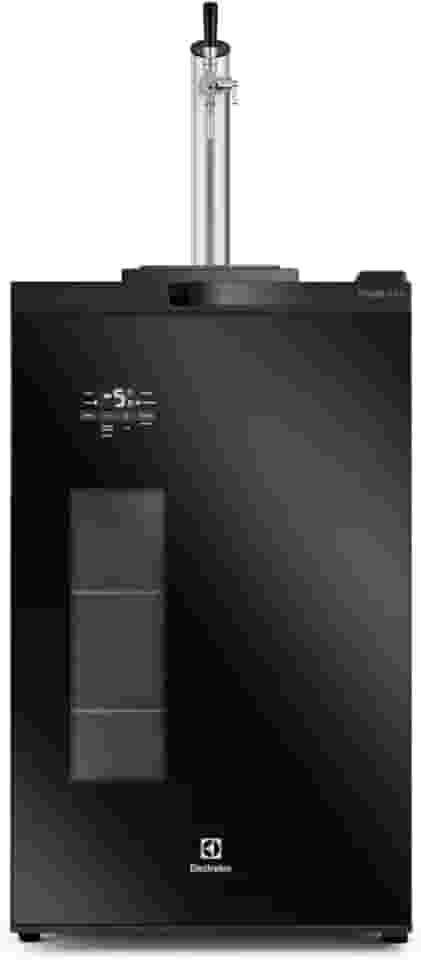Electrolux Cervejeira Home Bar Electrolux Frost Free 100L com Torre de Chopp e Porta de Vidro Preta (EB10C) 220V