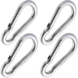 Mosquetão 8cm Academia Profissional Suporta 115 Kg - 04 Unidades