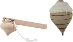 Kit Brinquedos Tradicionais Piões Pião Premium e Fieira