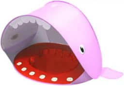 Tenda de praia infantil Tenda com sombra para tubarões (Rosa, 120 * 70 * 80cm)