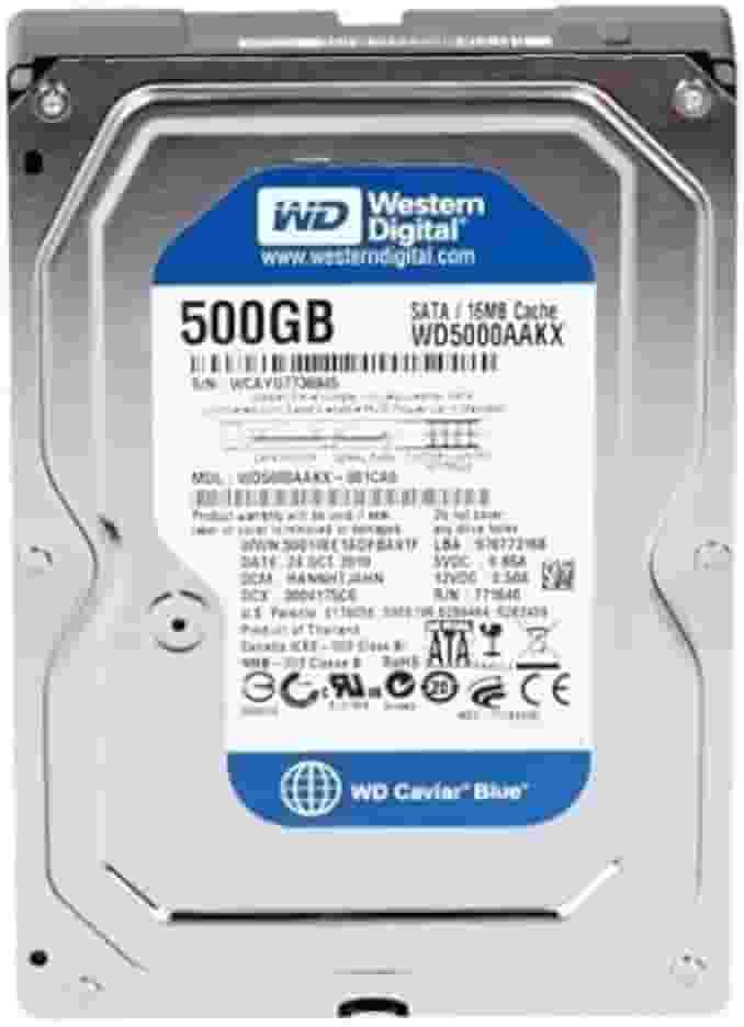 HD interno Wester Digital 500GB Sata 7200RPM Blue - WD5000AAKX