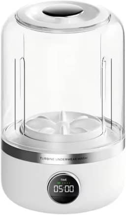 Mini Máquina de Lavar Roupas Portátil 1200ml USB – Recarregável, Compacta e Silenciosa para Meias, Roupas Íntimas, Calcinhas e Viagem