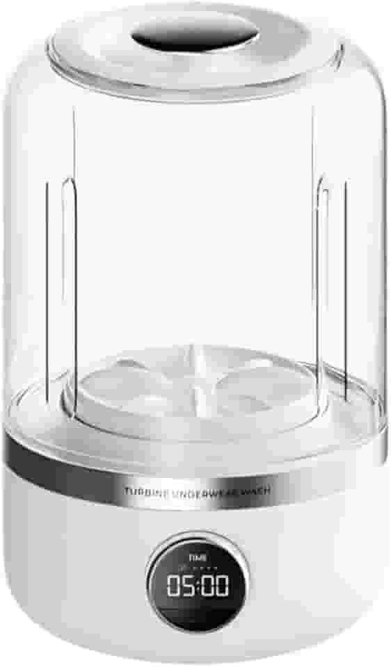 Mini Máquina de Lavar Roupas Portátil 1200ml USB – Recarregável, Compacta e Silenciosa para Meias, Roupas Íntimas, Calcinhas e Viagem