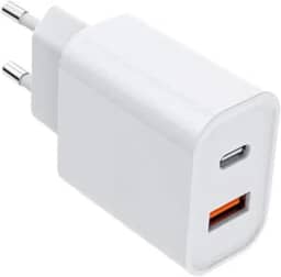Carregador Universal Ultra Rápido/Turbo Duo, USB-C e USB-A Power Delivery 40W, 9.1 A Quick Charge 4.0