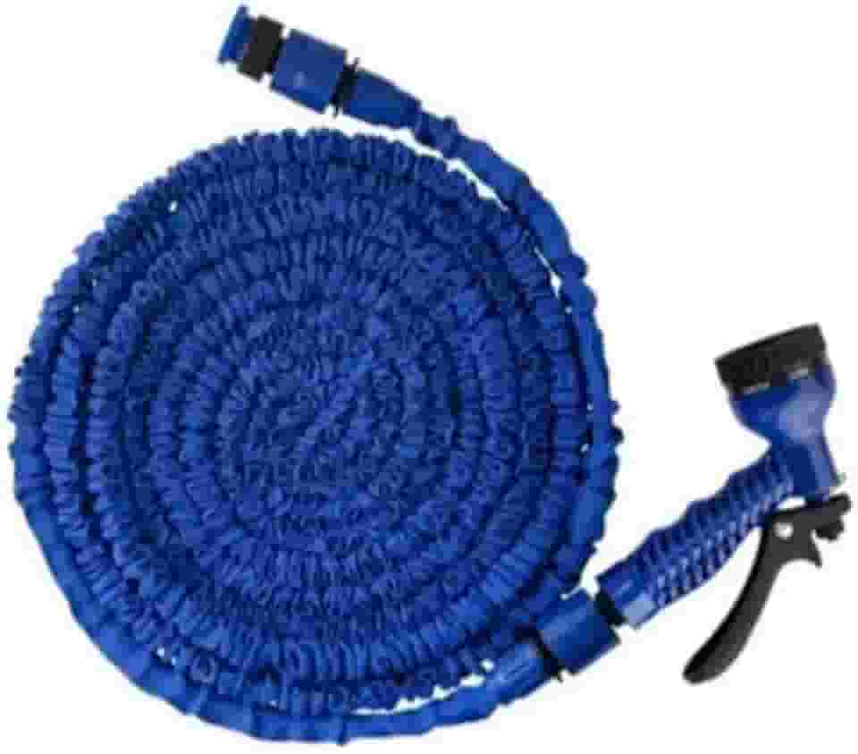 Mangueira Mágica Expansível Elástica Flexível 15m 30m Metros Jardim Retrátil Multiuso Plantas(AZUL,30m)