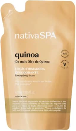 Refil Locão Firmadora Desodorante Hidratante Corporal Nativa Spa Quinoa 400ml