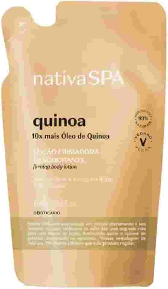Refil Locão Firmadora Desodorante Hidratante Corporal Nativa Spa Quinoa 400ml