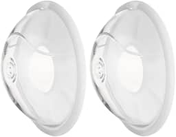 Pruie 2 pçs Coletor de leite materno wearable protetor de leite para amamentação coletor manual de leite materno concha de silicone coletor de leite para coletar vazamento de leite materno