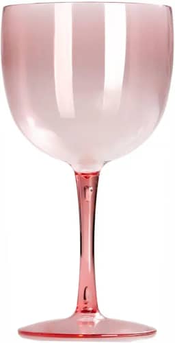 Kit 15 Taças Gin 580ml Acrílica - Aloha (Rosê)