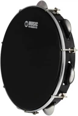 PANDEIRO MUSIC PHX 10 CORPO 87ABS PELE POLY 7 AFINAÇÕES Cor:Preto