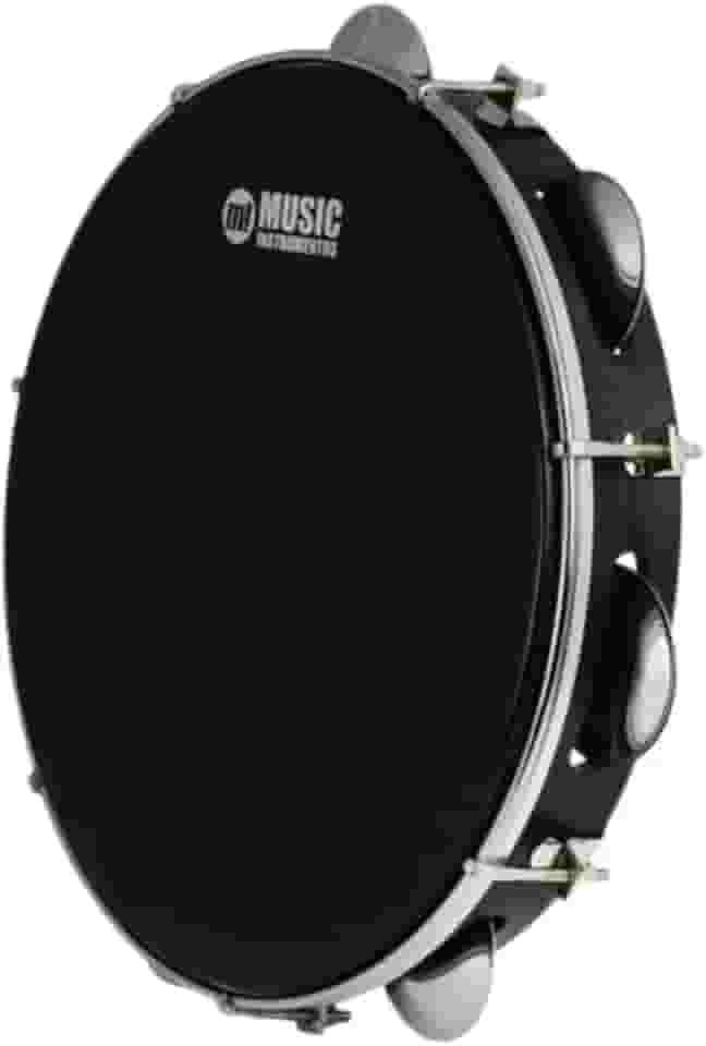 PANDEIRO MUSIC PHX 10 CORPO 87ABS PELE POLY 7 AFINAÇÕES Cor:Preto