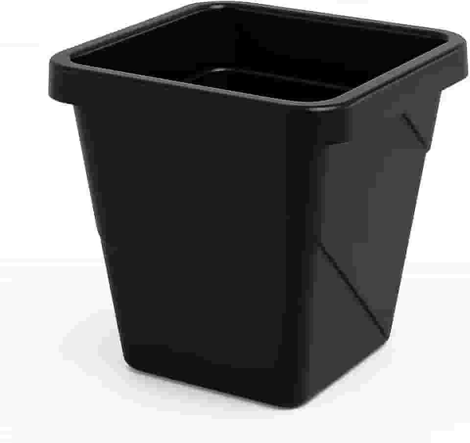 Vaso Preto Quadrado 4,5L Para Plantas e Vasos Decorativos