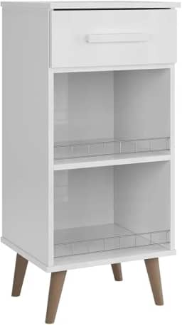 Balcão Fruteira Suporte para Galão Agua Bebedouro Armário Fenix Pé Palito Antiumidade (Branco)