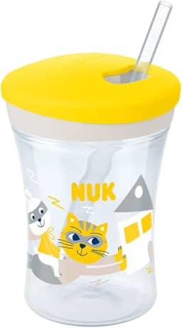 NUK Copo Action Evolution Com Canudo 230 Ml Boy - Amarelo
