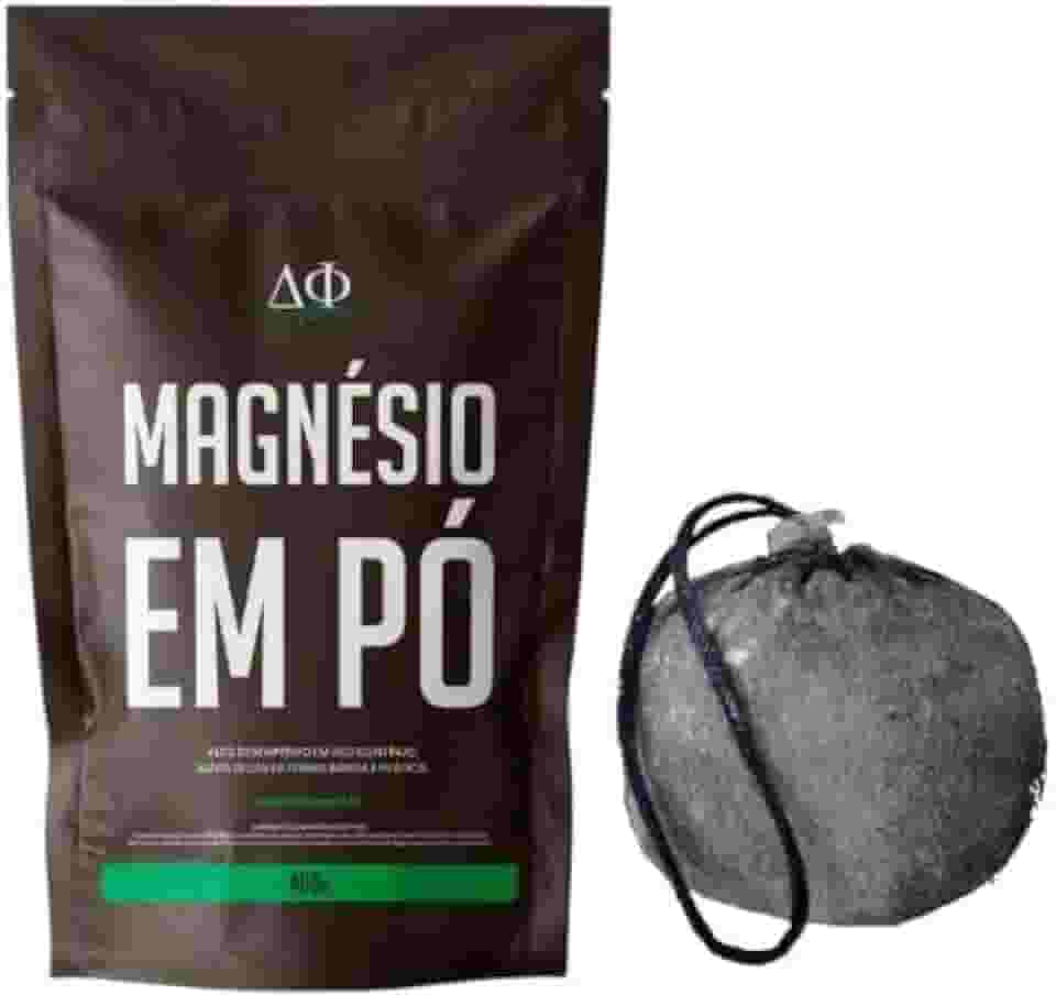 Magnésio 400gr + Chalk Ball - Desfibrila® - Magnésio para Crossfit, Escalada, Calistenia, Power Lifting