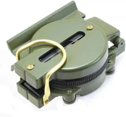 Bússola Militar Profissional de Alta Precisão, Modelo Lensático, Verde Militar