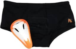 Sunga com Proteção Genital Coquilha Infantil, Preto, Grande, Prottector