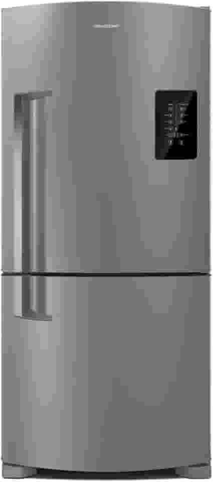 Geladeira Brastemp Frost Free Inverse 588 litros cor Inox com Smart Bar BRE85AK 220V