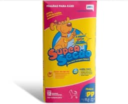 Fralda Descartável para Cadelas PP, 12 Unidades, 13x10x22cm, com Barreiras Anti-vazamento