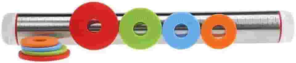 Rolo De Massa Inox Ajustável C/Medidas Confeitaria Cozinha