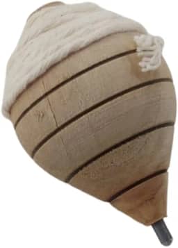 1 Unidade Pião Premium de Madeira Brinquedo Classico Com Cordão