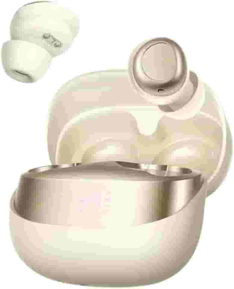 Fone de Ouvido para Dormir – Ultraleve, Confortável, Som Imersivo, Bateria Longa Duração (Marfim Dourado)