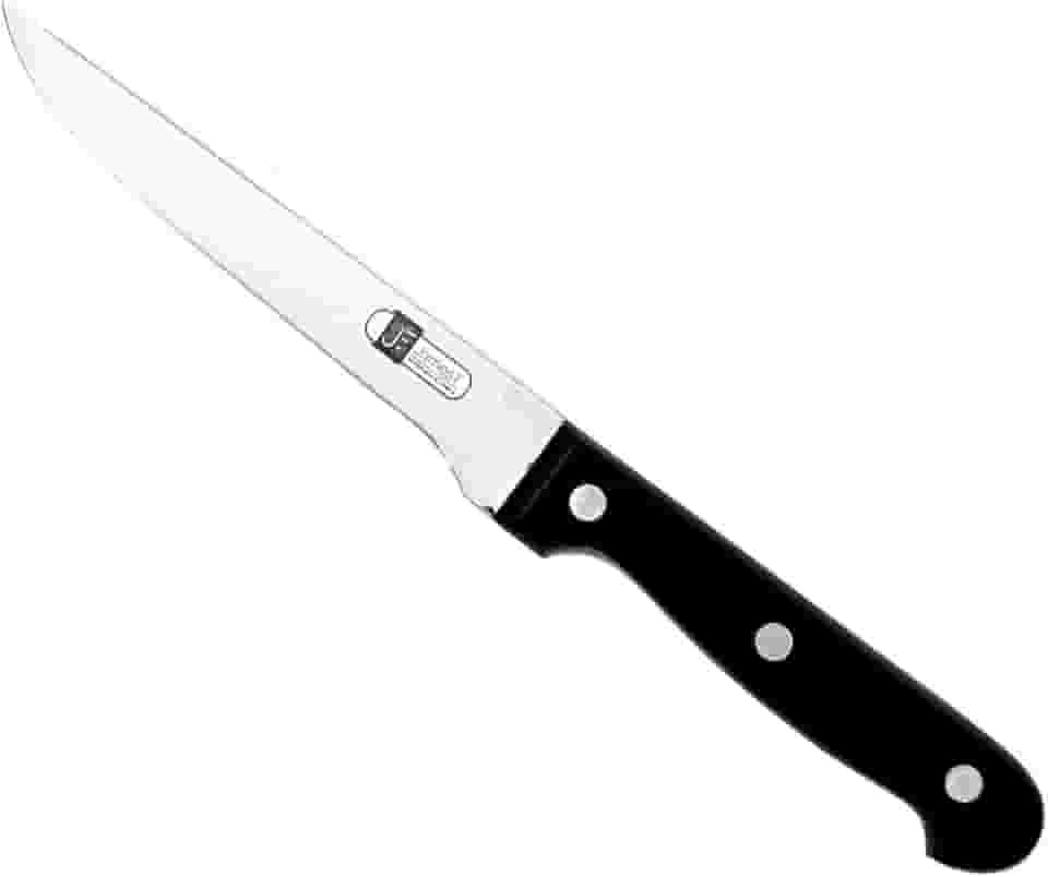 James.F Faca para Desossar, Lâmina Inox 14cm, Cabo Ergonômico Preto