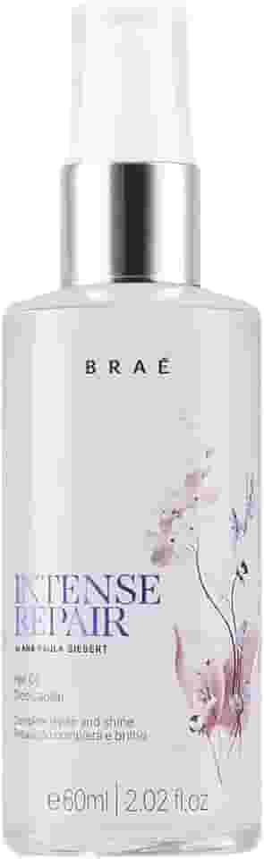 Óleo Para Cabelo Braé Intense Repair 60ml - Sérum Capilar Reparador de Pontas - Brilho Espelhado e Controle de Frizz - Toque Seco e Leve