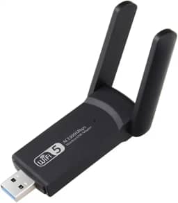Adaptador WiFi USB 3.0 Dual Band AC1300 – Receptor Wireless Portátil 2.4GHz e 5GHz com MU-MIMO, Alta Velocidade 1300Mbps Duas Antenas