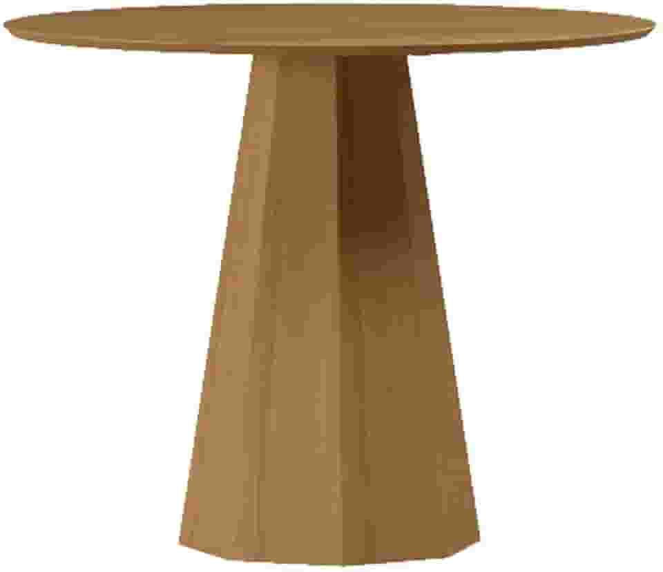 Mesa de Jantar Redonda 100x100cm MDF Moderna para 4 Lugares