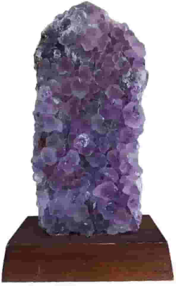 Ametista Drusa Com Base Madeira - 1 Pç Esp