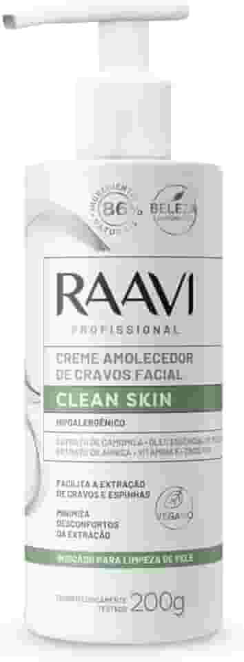 Raavi - Creme Amolecedor De Cravos Facial Clean Skin 200g